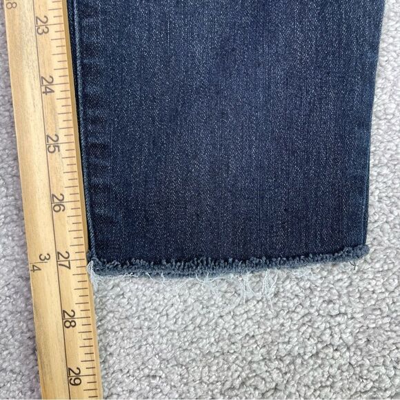 Democracy Jeans Women’s 8 Blue Skinny Mid-Rise Dark Denim Stretch Tummy Panel - Picture 10 of 12